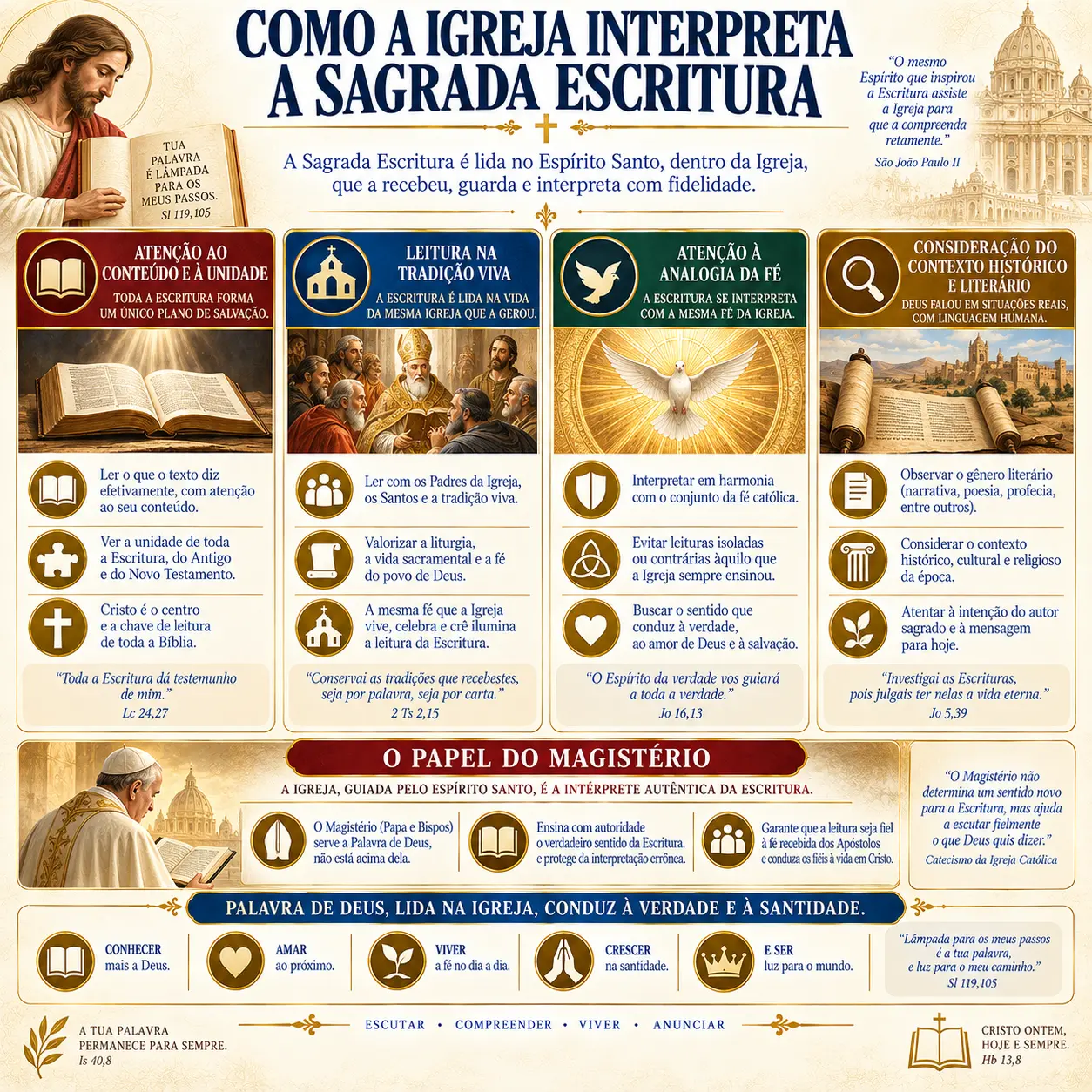 Como a Igreja interpreta a Sagrada Escritura