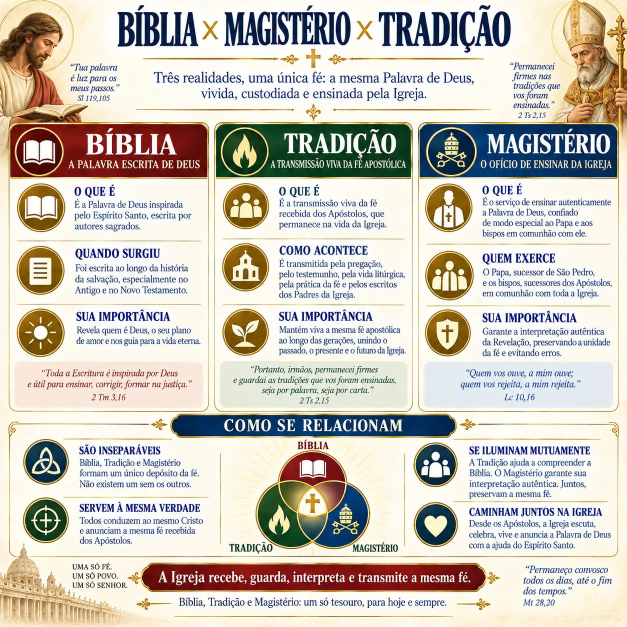 Bíblia × Magistério × Tradição