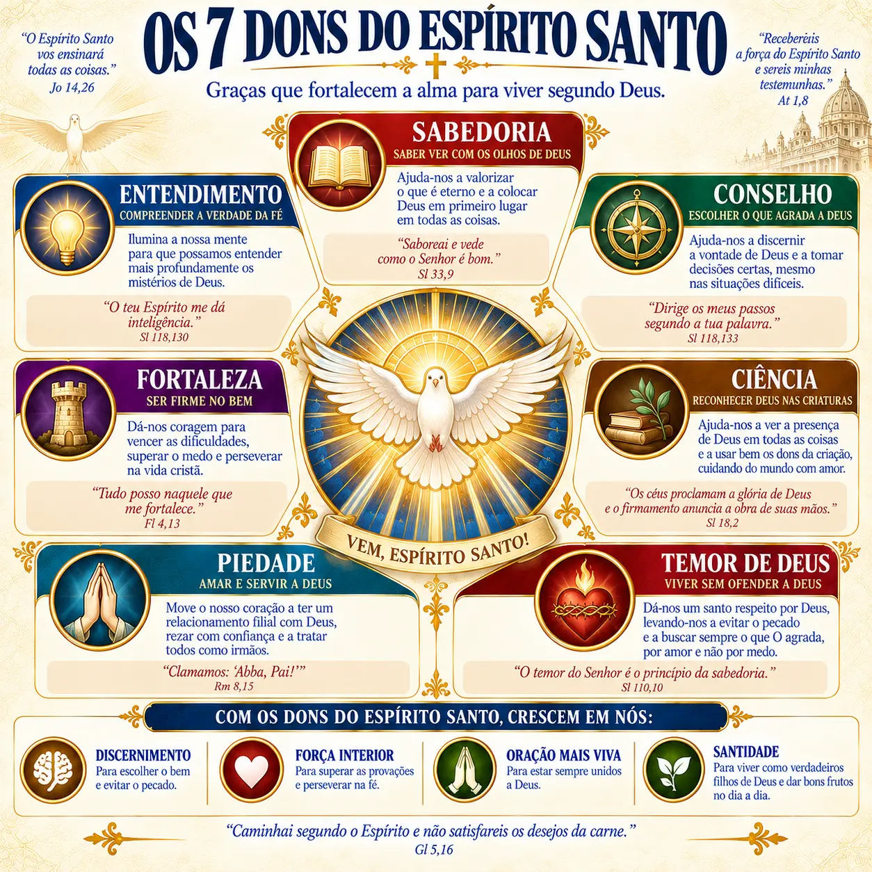 Os 7 Dons do Espírito Santo