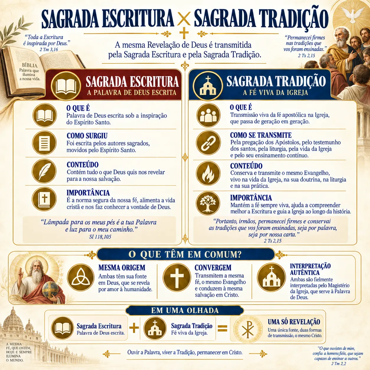 Sagrada Escritura × Sagrada Tradição